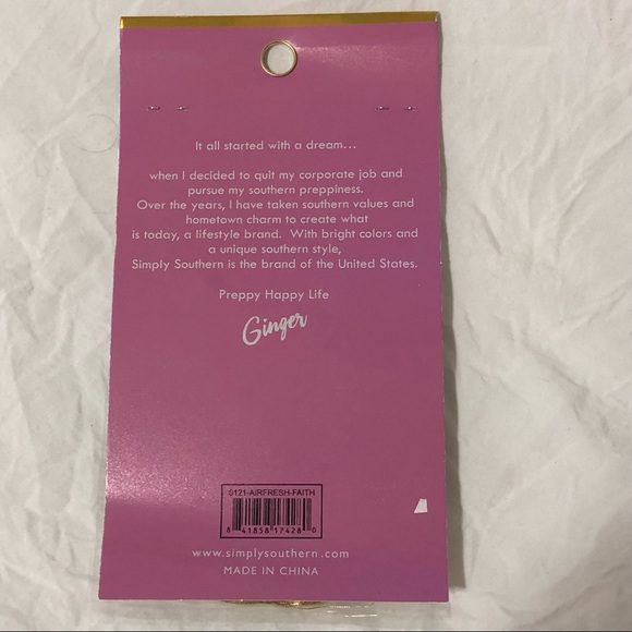 5/$25 Simply Southern Car Air Fresheners Faith - Picture 2 of 2